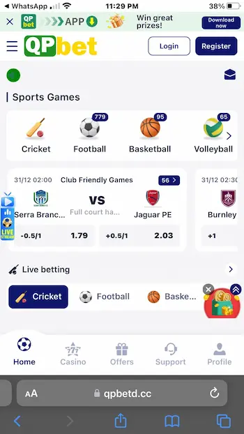 Qp bet Game Apk